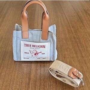 True Religion mini denim bag